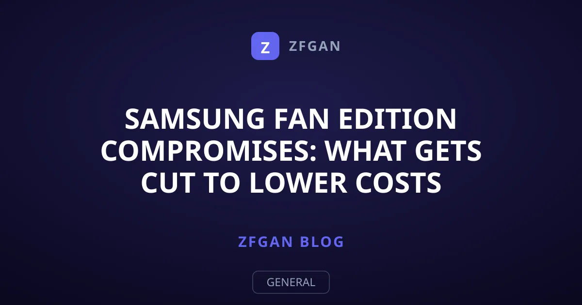 Samsung Fan Edition Compromises: What Gets Cut to Lower Costs
